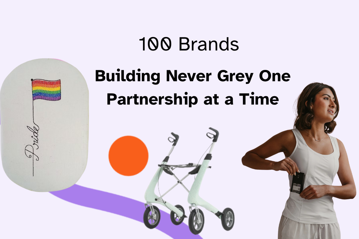 Blog header shows a Polar ion Pride Stoma Bag cover, ByAcre's Glacial Green Collator and Made tank top in white.